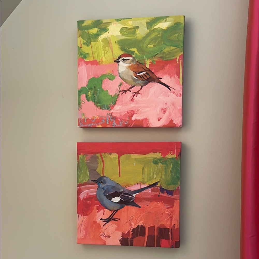 Funky Bird canvas artwork